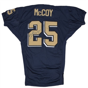 2008 LeSean McCoy Game Used & Signed Pittsburgh Panthers Home Jersey Worn During 2008 Brut Sun Bowl (Sports Investors Authentication & Beckett)